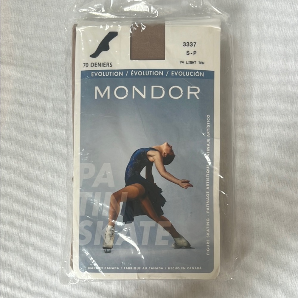 NWT- Mondor Tan Hosiery Performance Tights